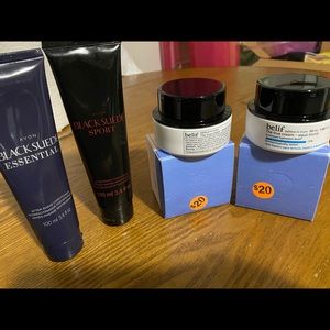 Black suede sport after shave , 2 belief aqua bomb